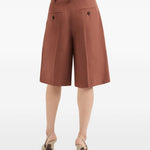 Shorts con chiusura nascosta in arancione Brunello cucinelli - donna 