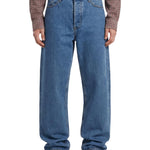 Jeans straight in denim mid-blue 