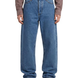 Jeans straight in denim mid-blue 