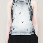 Canotta con stampa piercing in bianco Melitta baumeister - donna 