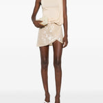 Minigonna con nodo in beige Oséree - donna 