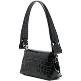 Borsa a spalla Hazel con logo in nero 