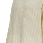 Camicia oversize a righe in giallo 
