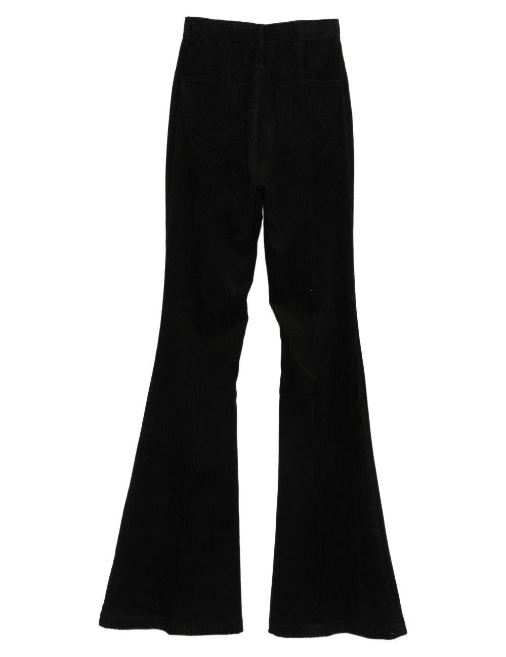 Jeans a zampa in nero Rick owens - donna 