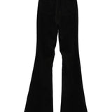 Jeans a zampa in nero Rick owens - donna 