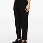 Pantaloni a pieghe albert in nero Grayed - uomo 