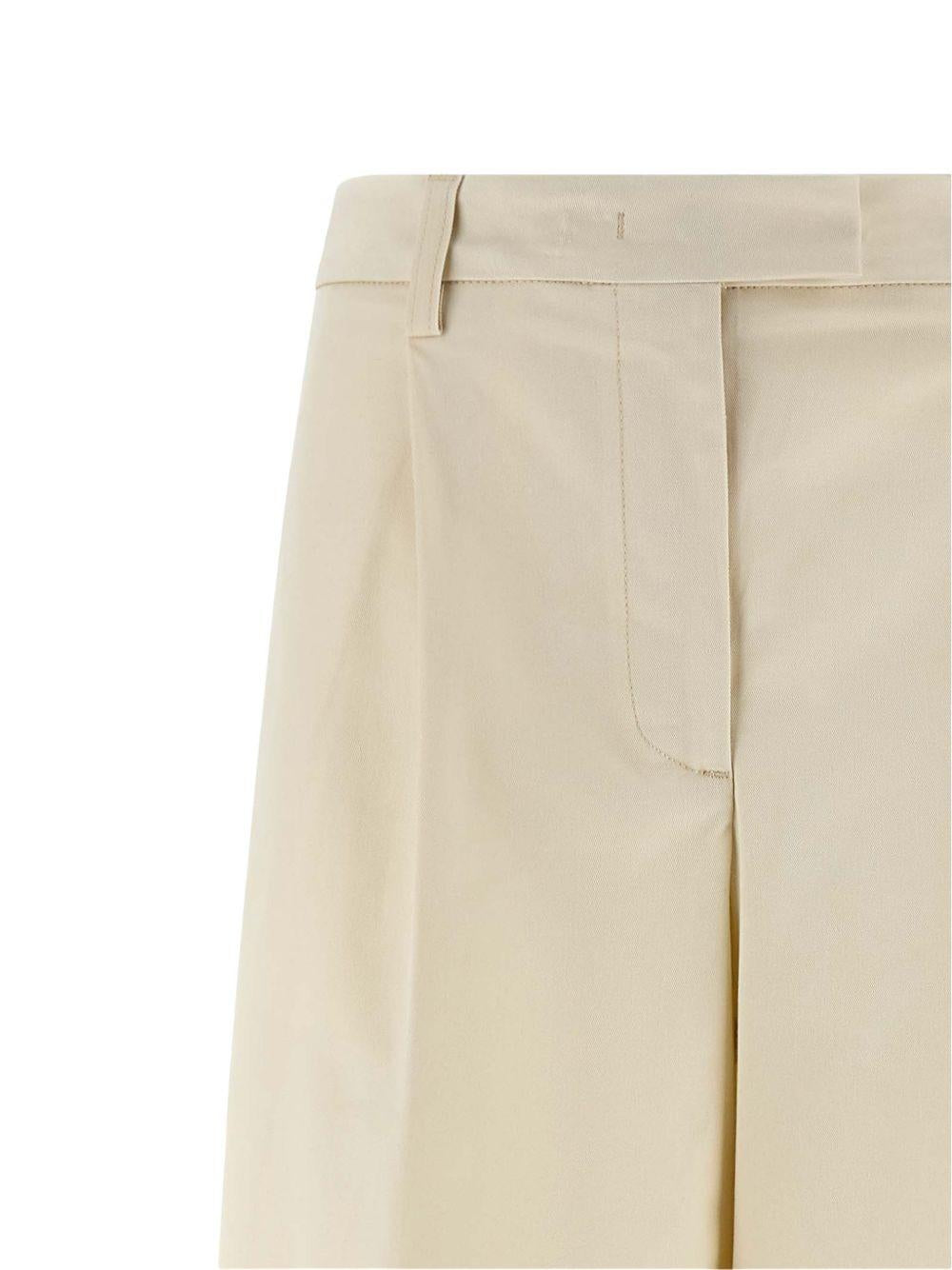 pantaloni deva in avorio the latest - donna 