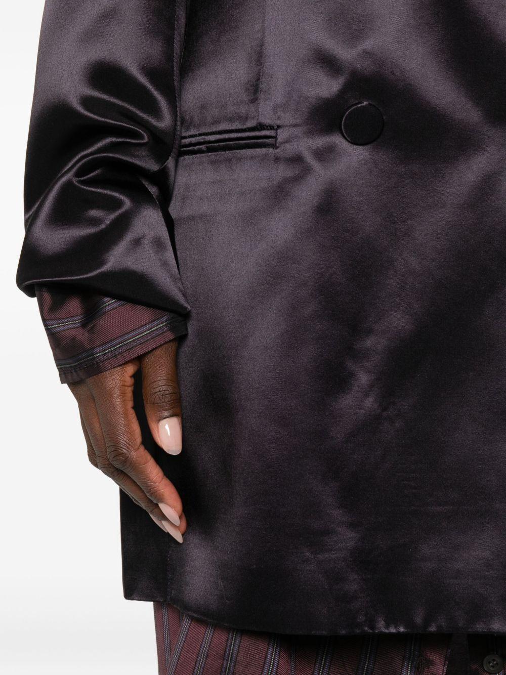 Blazer satinato blink in viola Dries van noten - donna 