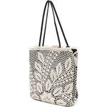 Borsa a mano julia all'uncinetto in nero e crema Magda butrym - donna 
