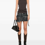 Top a coste in marrone Rick owens - donna 