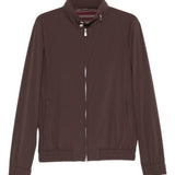 Giacca bomber con zip in marrone Brunello cucinelli - uomo 