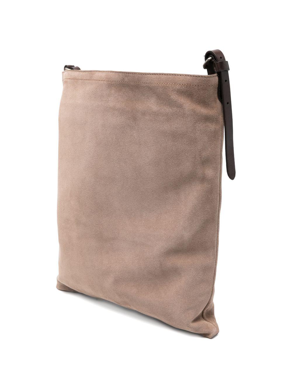 Borsa a tracolla in suede in beige Dries van noten - donna 