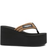 Sandali con applicazione in nero e marrone Coperni - donna 