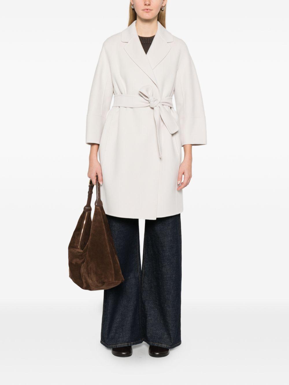 Cappotto con cintura in bianco 'S Max Mara - donna 