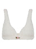 Top con ricamo in mohair  in bianco Alessandra rich - donna