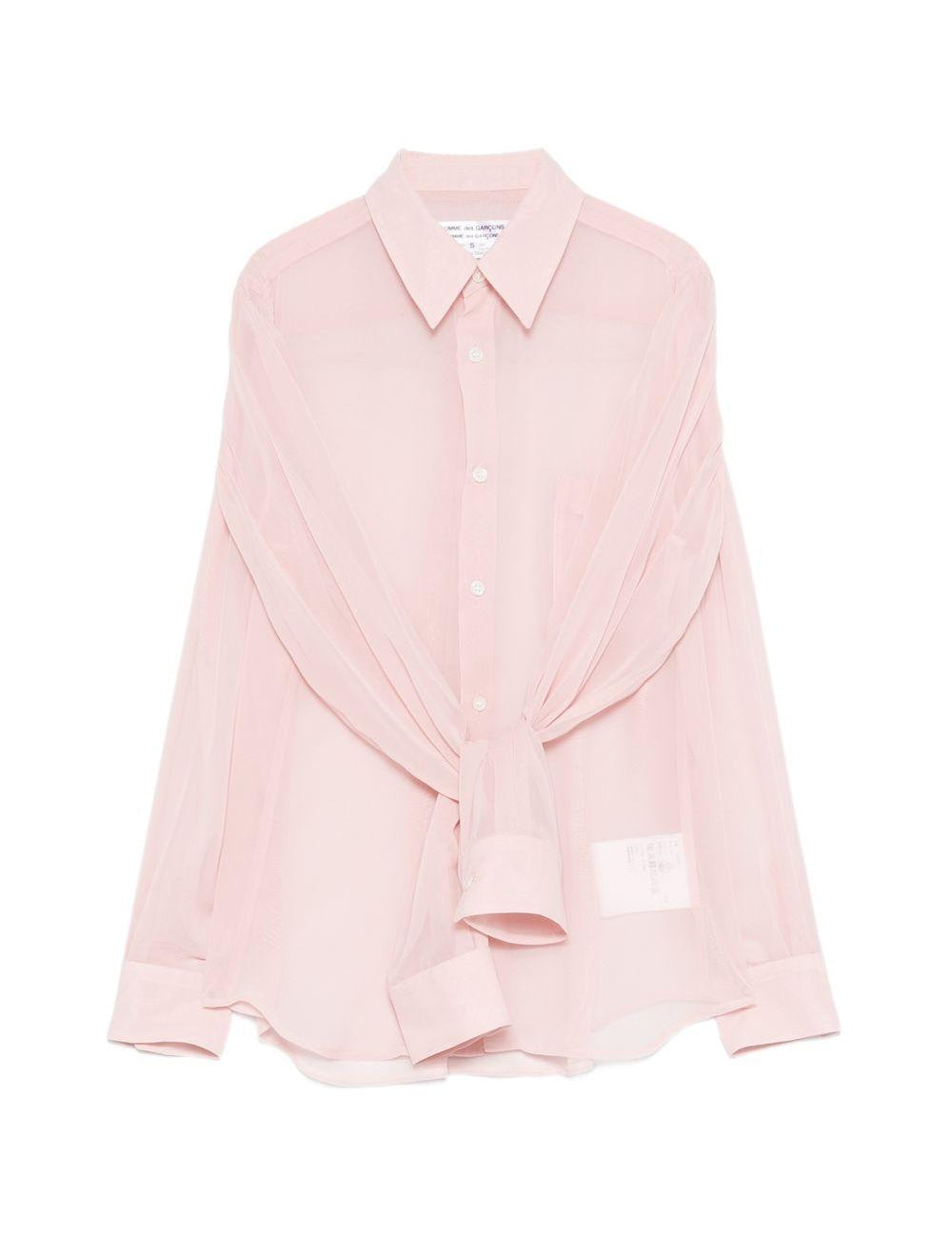 Blusa con maniche annodate in rosa Comme des garcons comme des garcons - donna 