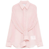 Blusa con maniche annodate in rosa Comme des garcons comme des garcons - donna 