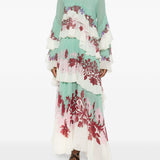 Abito a fiori con ruches multicolor La Double J - donna 