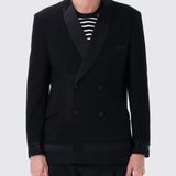 Blazer doppiopetto in nero Junya Watanabe - uomo 