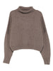 Loulou de saison taupe grey Luke turtleneck sweater - women