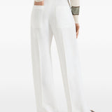 Pantaloni a gamba ampia in bianco Brunello cucinelli - donna 