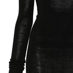 ABITO LUNGO SCOLLO A V in nero Entire Studios - donna 