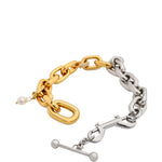 Collana bicolore in argento Rabanne - donna 
