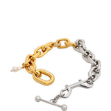 Collana bicolore in argento Rabanne - donna 