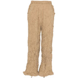 Pantaloni plissettati in beige gongdid design - donna 