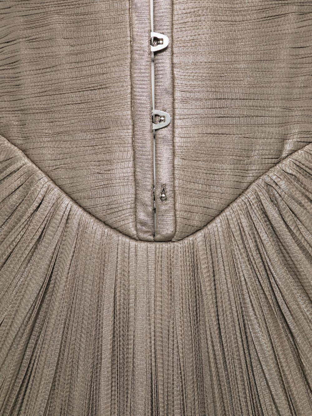 Abito susie con scollo a cuore in argento Maria lucia hohan - donna 