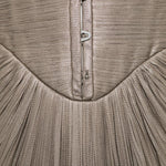 Abito susie con scollo a cuore in argento Maria lucia hohan - donna 