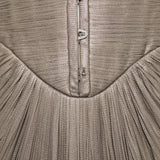 Abito susie con scollo a cuore in argento Maria lucia hohan - donna 