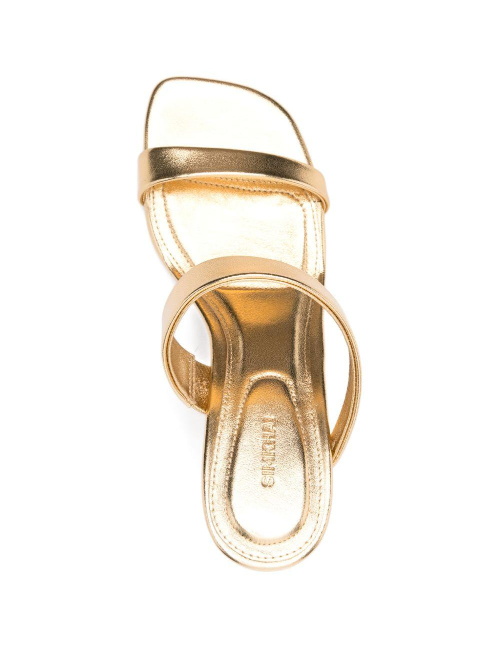 Sandali con tacco shell in oro Simkhai - donna 