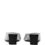 Sandali metallizzati in argento Mm6 maison margiela - donna 