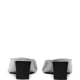 Sandali metallizzati in argento Mm6 maison margiela - donna 