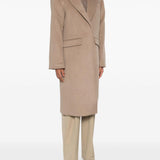 Cappotto monopetto in grigio talpa Remain - donna 