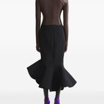 Gonna a sirena in nero Mugler - donna 