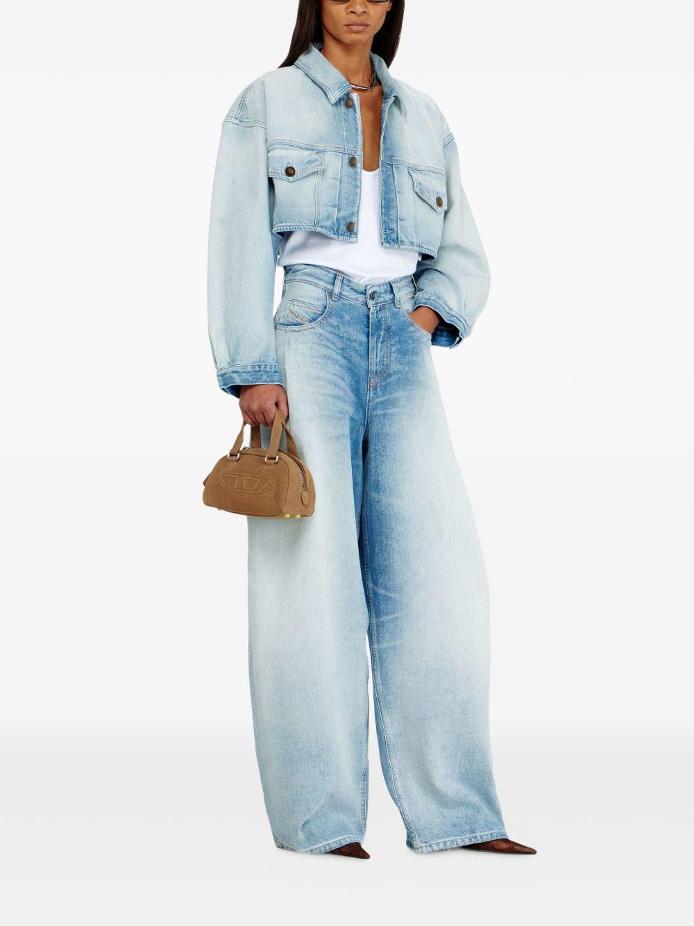 Giacca denim crop de-malley-s in celeste Diesel - donna 