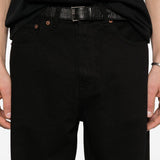Jeans a bottoni in nero Our legacy - uomo 