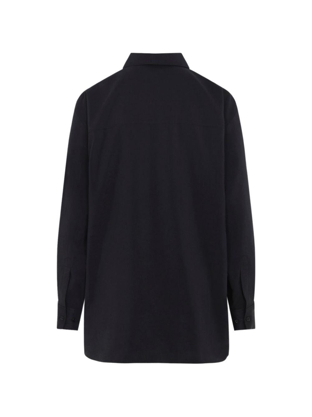 Camicia con nodo in nero Lemaire - donna 
