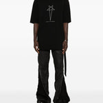 Jeans con zip in nero Rick owens drkshdw - uomo 