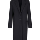 Cappotto sartoriale monopetto in nero Toteme - donna 