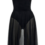 Abito con scollo a barca in nero Norma Kamali - donna 