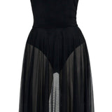 Abito con scollo a barca in nero Norma Kamali - donna 