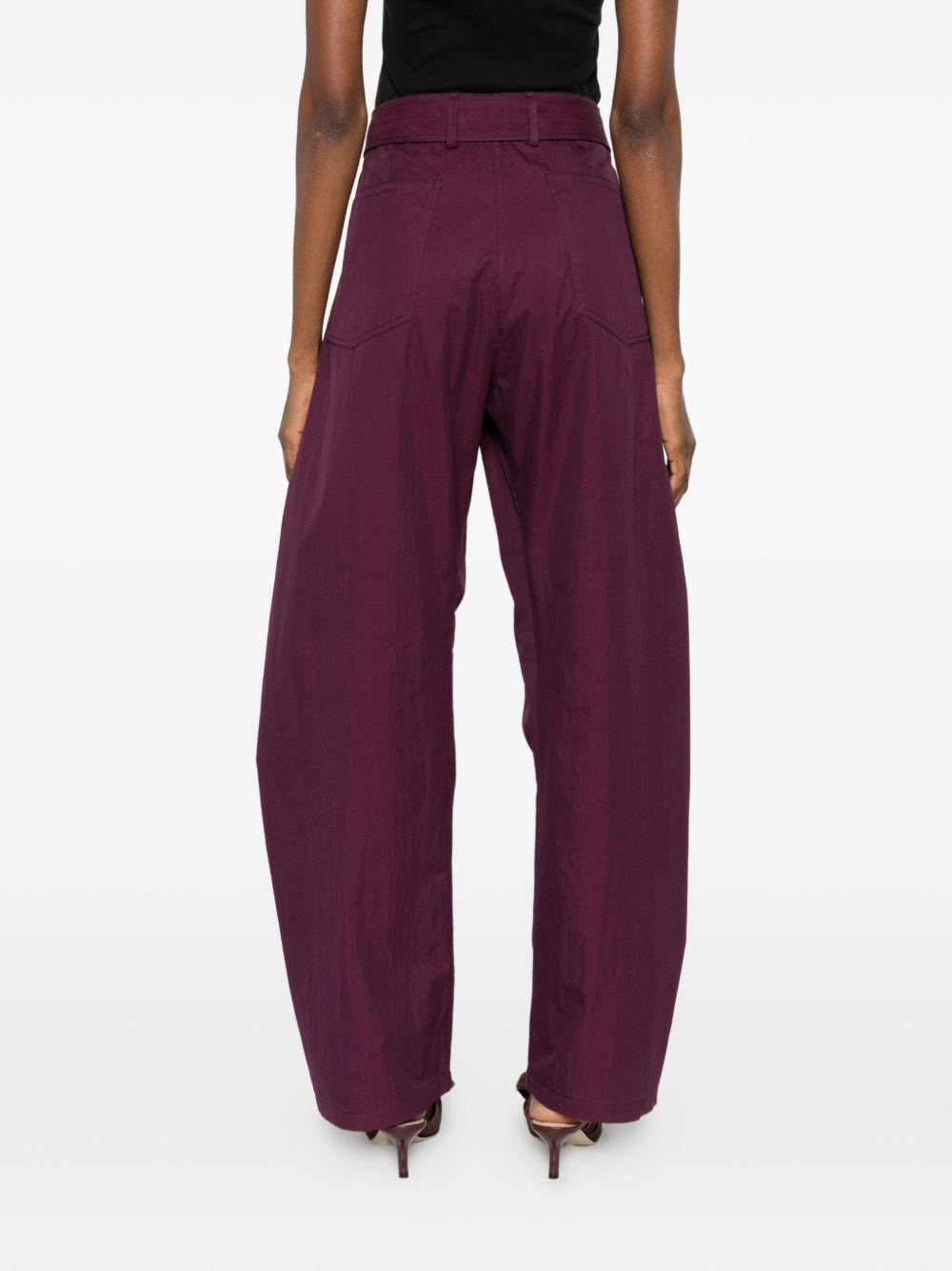 Pantaloni con cintura in bordeaux Magda butrym - donna 
