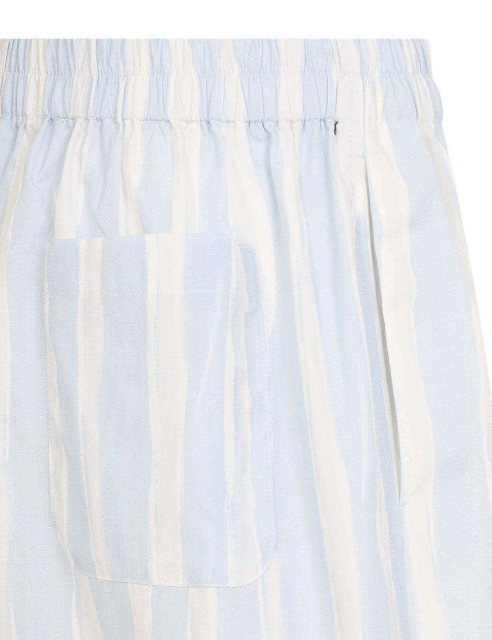 Shorts a righe le short calecon  in bianco e blu Jacquemus - uomo 