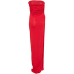 Top con spacco drappeggiato in rosso Rick owens lilies - donna 