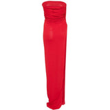 Top con spacco drappeggiato in rosso Rick owens lilies - donna 