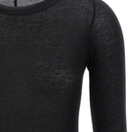 T-shirt a coste in nero Rick owens - donna 