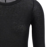 T-shirt a coste in nero Rick owens - donna 